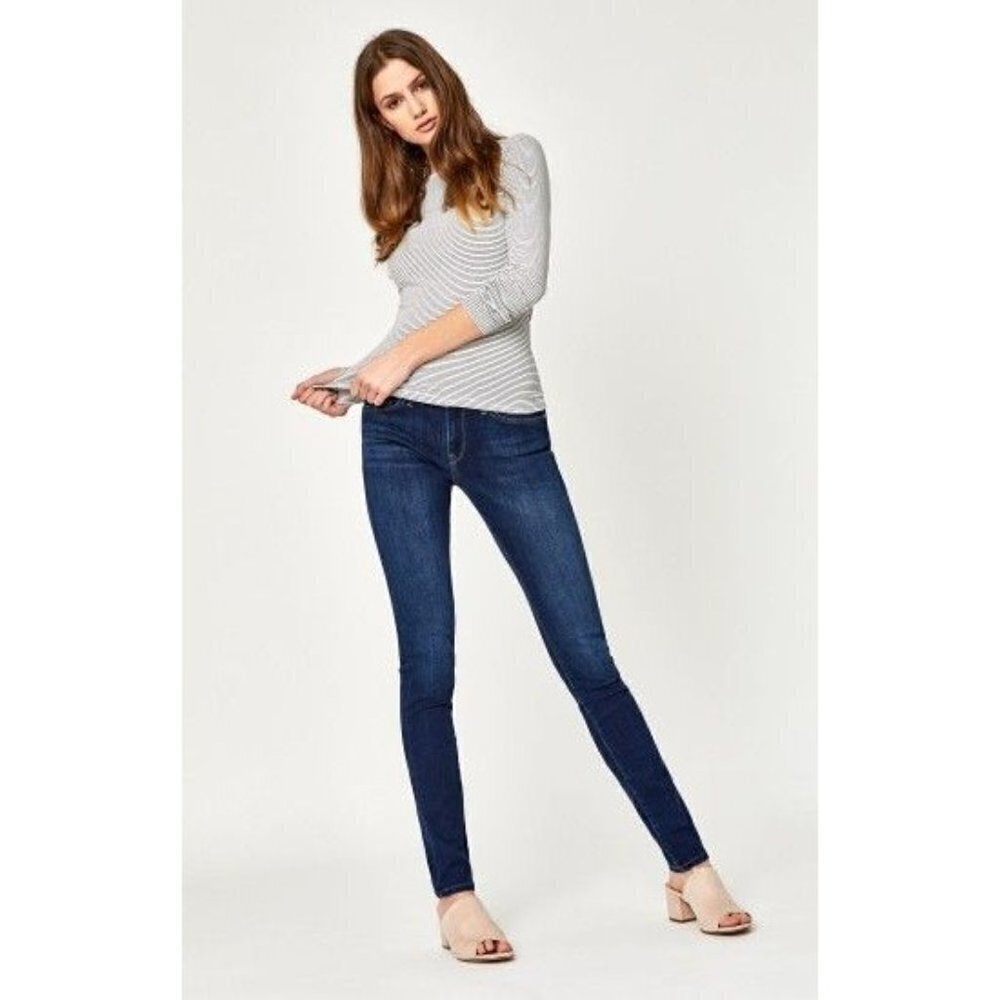 Mavi Alexa Dark Supersoft Mid Rise Skinny Jean